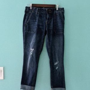 Gap Girlfriend Cropped Ankle Jeans sz 4